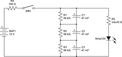4. You can use parallel resistors to swamp out the effect of different leakage currents so that your supercaps stay balanced. (Courtesy of Stackexchange) 4. You can use parallel resistors to swamp out the effect of different leakage currents so that your supercaps stay balanced. (Courtesy of Stackexchange)