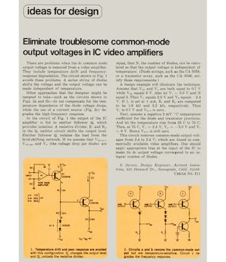 1. This Idea for Design appeared in 1970 in a print edition of Electronic Design.