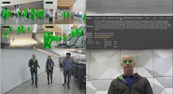 4. The demo runs four separate, machine-learning applications at once. Three process video streams while the upper right handles natural language analysis to respond to your questions. 4. The demo runs four separate, machine-learning applications at once. Three process video streams while the upper right handles natural language analysis to respond to your questions.