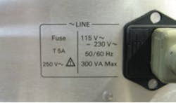 1. Electronic products typically list information such as their ac power ratings, ac line voltage, frequency, and maximum VA ratings. 1. Electronic products typically list information such as their ac power ratings, ac line voltage, frequency, and maximum VA ratings.