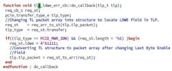 2. Populating the do_callback method. “tlp” is the instance of the TLP sequence item. 2. Populating the do_callback method. “tlp” is the instance of the TLP sequence item.