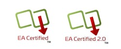 5. These are the Ethernet Alliance Certified PoE logos. When the logo is used on actual products, the class of power (1-8) available or required is displayed inside the blank area of the logo adjacent to the arrow.