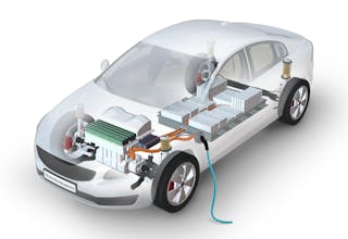 1. Illustrated are batteries that power modern electric vehicles.