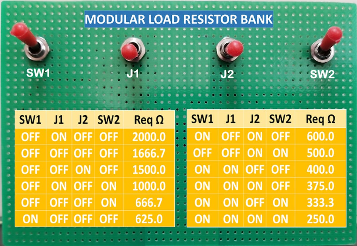Versatile Multistep Resistor Load Bank is Simple and Modular Electronic Design
