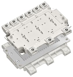 The Infineon HybridPACK DC6i for traction inverters, equipped with EDT2 IGBT technology, is aimed at hybrid and small battery electric vehicles. The Infineon HybridPACK DC6i for traction inverters, equipped with EDT2 IGBT technology, is aimed at hybrid and small battery electric vehicles.