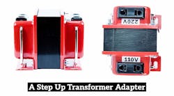 1. This is a photo of a typical step-up transformer adapter converter that operates from 110 to 220 V.