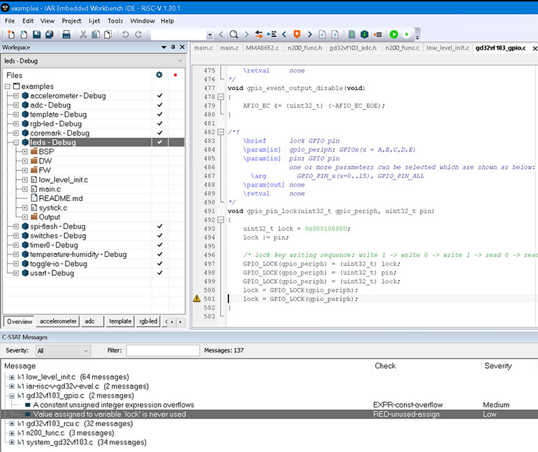 3. C-STAT is IAR&rsquo;s advanced static-analysis tool.
