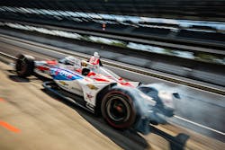 3. DragonSpeed’s car 81 driven by Ben Hanley finished 23rd at the Indianapolis 500. 3. DragonSpeed’s car 81 driven by Ben Hanley finished 23rd at the Indianapolis 500.