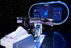 Baidu's 'Remote Driving Service' allows a person to remotely take over control of an Apollo Go robo-taxi. One remote driver can assist multiple cars per day. (Courtesy of Baidu) Baidu's 'Remote Driving Service' allows a person to remotely take over control of an Apollo Go robo-taxi. One remote driver can assist multiple cars per day. (Courtesy of Baidu)