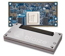 1. The Blaize Pathfinder P1600 embedded system-on-module (SOM) contains the 16-core graph streaming processor (GSP).