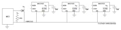2. The MAX31825 supports up to 64 devices yet requires only one data line (and ground) for communication with a microcontroller. Its parasitic power is derived directly from the data line. 2. The MAX31825 supports up to 64 devices yet requires only one data line (and ground) for communication with a microcontroller. Its parasitic power is derived directly from the data line.