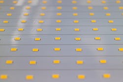 2. A detailed view of a full-array backlight LED panel. 2. A detailed view of a full-array backlight LED panel.