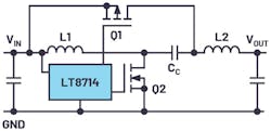 3. This simplified circuit diagram illustrates the topology of a four-quadrant voltage converter.