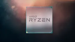 Amd Ryzen Chip Render With Background