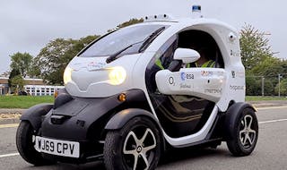 Renault TWIZY vehicles have been customized by O2 for autonomous operation. (Source: Darwin Lab)