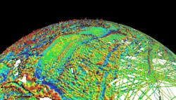 1. Not your usual map of the Earth, this map shows the magnetic-field variations of part of the globe, as measured at a standardized fixed height above surface. (Source: http://geomag.org/models/wdmam.html) 1. Not your usual map of the Earth, this map shows the magnetic-field variations of part of the globe, as measured at a standardized fixed height above surface. (Source: http://geomag.org/models/wdmam.html)