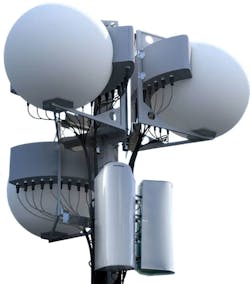 1. Distinctive in their large ball shape, lens antennas are built in diameters ranging from 1 foot to 6 feet across.