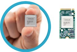 1. Hailo’s Hailo-8 machine-learning accelerator chip fits onto an M.2 or Mini-PCIe board. 1. Hailo’s Hailo-8 machine-learning accelerator chip fits onto an M.2 or Mini-PCIe board.