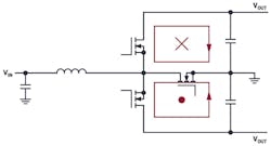 2. The Silent Switcher concept is applied to a boost converter with magnetic fields that cancel each other out. 2. The Silent Switcher concept is applied to a boost converter with magnetic fields that cancel each other out.