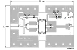3. This test board with marked components and detailed BOM enables users to evaluate the BLP2425M10S250P under the same conditions as used by Ampleon. 3. This test board with marked components and detailed BOM enables users to evaluate the BLP2425M10S250P under the same conditions as used by Ampleon.