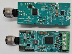 2. The reference design includes a standard M12 connector that measures 61 × 25 mm; it exceeds regulatory standards for surge and transient overvoltage. 2. The reference design includes a standard M12 connector that measures 61 × 25 mm; it exceeds regulatory standards for surge and transient overvoltage.