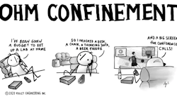 Our introduction to Ohm started here. The new scopes that you can buy have ever bigger screens, but even the best of them is no match for my notebook PC. When you’re trying to look at detailed waveforms with maybe eight traces on a screen, it becomes very difficult. We have always used the HDMI output on a scope (make sure it has one!) to put the waveforms on a monitor to share with course attendees. Recently, TV prices have plummeted, and the refresh rates are fast enough to use a TV for a computer monitor. That changed a lot of things for us. Our 28-in. screen become a 34, then a 48, 54, and finally an 80-in. monitor for our conference screen. A 55-in. monitor sits on my bench in the lab with a scope, FRA, and multiple windows for development work. It’s a real game changer. At the same time, of course, you can watch movies and your favorite sports events. Our introduction to Ohm started here. The new scopes that you can buy have ever bigger screens, but even the best of them is no match for my notebook PC. When you’re trying to look at detailed waveforms with maybe eight traces on a screen, it becomes very difficult. We have always used the HDMI output on a scope (make sure it has one!) to put the waveforms on a monitor to share with course attendees. Recently, TV prices have plummeted, and the refresh rates are fast enough to use a TV for a computer monitor. That changed a lot of things for us. Our 28-in. screen become a 34, then a 48, 54, and finally an 80-in. monitor for our conference screen. A 55-in. monitor sits on my bench in the lab with a scope, FRA, and multiple windows for development work. It’s a real game changer. At the same time, of course, you can watch movies and your favorite sports events.