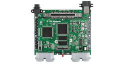 Figure 1: The Nintendo 64 motherboard, CPU, and Reality Coprocessor (RCP), with RMEM under the processors. Figure 1: The Nintendo 64 motherboard, CPU, and Reality Coprocessor (RCP), with RMEM under the processors.