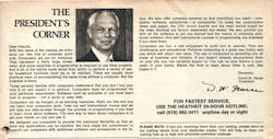 President's Letter President's Letter