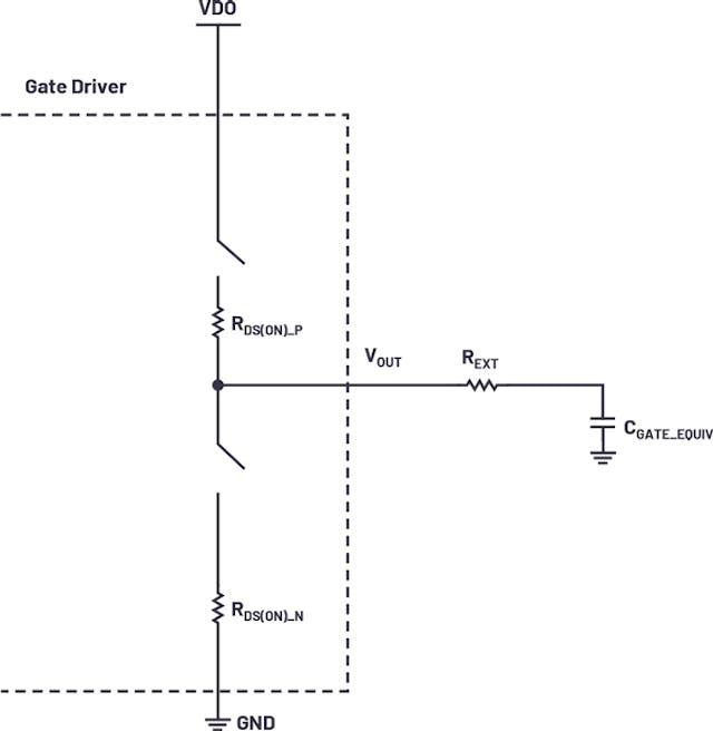 3. Simplified RC model of gate charging and discharging.