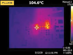 11. ADuM4221 thermal image. 11. ADuM4221 thermal image.