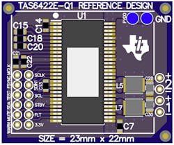 2. The device requires only a few external components to operate, as seen by its bare-bones reference-design circuit board. 2. The device requires only a few external components to operate, as seen by its bare-bones reference-design circuit board.