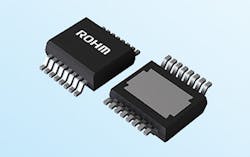 1. The Rohm two-channel high-side switches with added management and protection features are offered in HSSOP-C16 packages measuring 4.90 × 6.00 × 1.70 mm. 1. The Rohm two-channel high-side switches with added management and protection features are offered in HSSOP-C16 packages measuring 4.90 × 6.00 × 1.70 mm.