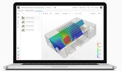 1. Electronics simulation within a cloud-based simulation platform. (Source: SimScale) 1. Electronics simulation within a cloud-based simulation platform. (Source: SimScale)