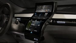 3. An S-shaped, touch-enabled center unit consisting of twin 12.1-in. OLCDs has been integrated into the Novares demo car Nova Car #2. (Source: Novares)