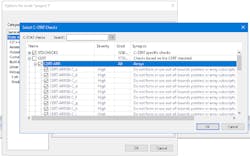 2. C-STAT settings are rather extensive, more than just MISRA C rules. 2. C-STAT settings are rather extensive, more than just MISRA C rules.