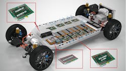 2. Texas Instruments' wireless battery-management system eliminates the need for wired communication in a battery-powered electric vehicle. 2. Texas Instruments' wireless battery-management system eliminates the need for wired communication in a battery-powered electric vehicle.