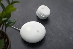 1. The Hex Home security system consists of a command hub and multiple, smaller sensor units. 1. The Hex Home security system consists of a command hub and multiple, smaller sensor units.