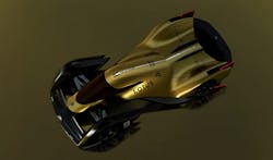Lotus’s ER-9 Le Mans concept racer has movable aero surfaces and a fully swappable battery pack. Lotus’s ER-9 Le Mans concept racer has movable aero surfaces and a fully swappable battery pack.