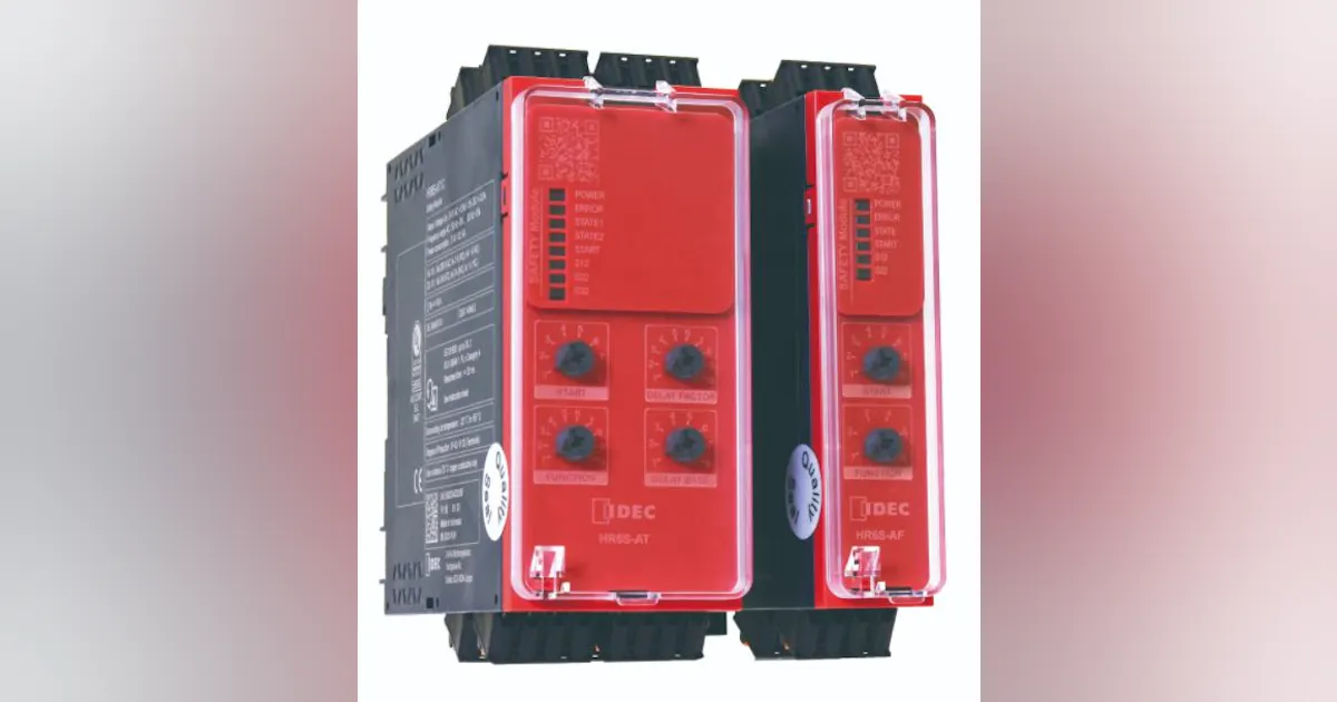 IDEC's HR6S Safety Relay Module Includes Built-In IoT Connectivity and ...