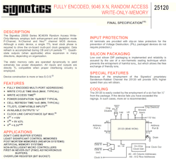 1. Signetics was one of the write-only memory pioneers. 1. Signetics was one of the write-only memory pioneers.