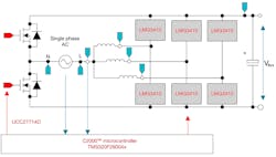 3. The GaN CCM totem-pole reference design employs digital control using a C2000 real-time MCU and a fast switching GaN device with integrated gate-driver and protection features. 3. The GaN CCM totem-pole reference design employs digital control using a C2000 real-time MCU and a fast switching GaN device with integrated gate-driver and protection features.