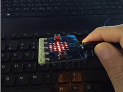 2. Ahmed Hamdy programmed a micro:bit using Ada to play a stable nerve game. 2. Ahmed Hamdy programmed a micro:bit using Ada to play a stable nerve game.