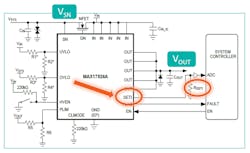 11. The current-limit setting and monitoring feature of MAX17526. 11. The current-limit setting and monitoring feature of MAX17526.