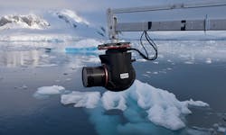 4. This gyro-stabilized-system (GSS) mounted camera was attached to a jib arm, allowing shots to be taken from the boat. (National Geographic for Disney+/Hayes Baxley)