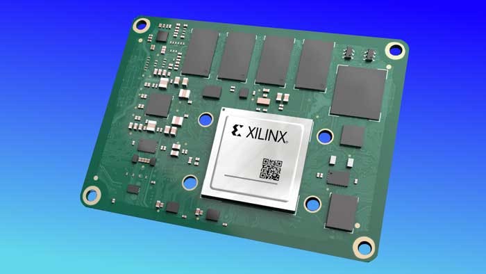 1. The Kria system-on-module contains a Xilinx Zynq UltraScale+ MPSoC.