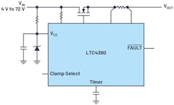 7. The LTC4380 gate-clamp surge stopper. 7. The LTC4380 gate-clamp surge stopper.