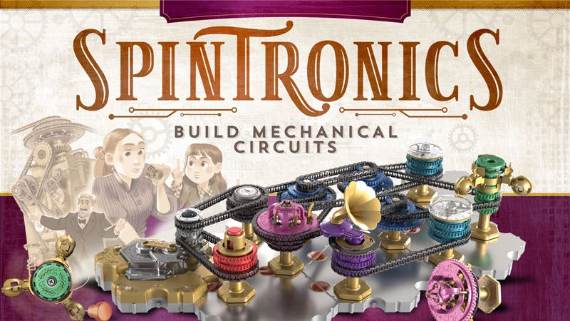 The Spintronics game takes a playful approach to understanding electronics. Its series of puzzles are solved by building gadgets from mechanical components that behave precisely like their electronic counterparts.