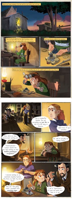 When played as a RPG, Spintronics introduces you to Natalia, a girl-genius living in the 19th century, a time before electricity had been tamed. Together you discover the principles of “spintronics” and use them to solve problems and make life better for the folks who live in your village. When played as a RPG, Spintronics introduces you to Natalia, a girl-genius living in the 19th century, a time before electricity had been tamed. Together you discover the principles of “spintronics” and use them to solve problems and make life better for the folks who live in your village.