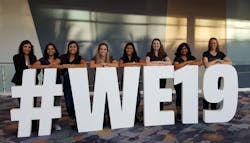 Tektronix Women in Technology group members at WE19&mdash;the world&rsquo;s largest conference for women engineers. WE-21 is set this year from Oct. 21-23 at the Indiana Convention Center in Indianapolis, IN. For more information on the internet, go to https://we21.swe.org.