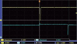 6. Trigger pulse and capacitor’s voltage on VC2 that produces a Latch pulse. 6. Trigger pulse and capacitor’s voltage on VC2 that produces a Latch pulse.